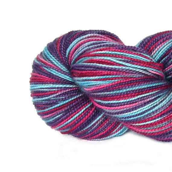 Hand dyed British Bluefaced Leicester 4ply sock yarn